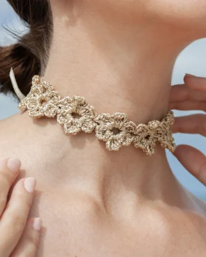 Choker Crochet Flor
